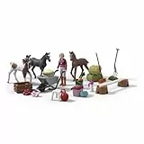 schleich Horse Club | Adventskalender Horse Club 2025 – Weihnachtswunder Fohlenaufzucht 99178 | mit beweglicher Figur Sofia, 3 Pferdefiguren & Zubehör | Geschenkidee für Kinder ab 5 Jahren | 34 Teile
