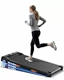 UMAY Walking Pad mit Steigung 15%, 10KM/H Laufband für Zuhause mit Steigung und Geräuscharmer Motor, Laufband Schreibtisch Max. Unterstützung 136KG