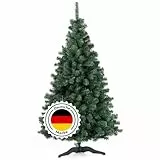 DecoKing Künstlicher Weihnachtsbaum 180 cm TESTSIEGER - Naturgetreu, dichte Zweige Ø 105 cm | 10 Jahre Garantie | Einfach aufzubauender Christbaum | Tannenbaum künstlich Premium | Made in EU | Lena
