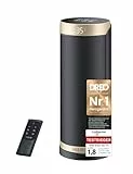 Dreo Heizlüfter Energiesparend, PTC Keramik Heizlüfte Leise, 70° Oszillierend Elektroheizung mit Fernbedienung, 12-Std-Timer, 3 Modus 3 Geschwindigkeit, Überhitzungs-Kippschutz, Solaris Slim H3