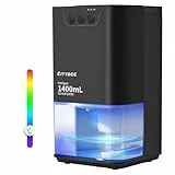 CITYBEE Luftentfeuchter Elektrisch 1400ml Entfeuchter - Leiser Dehumidifier für Wohnung Schlafzimmer & Keller - Raumentfeuchter mit Timer & Stimmungsbeleuchtung