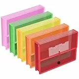 FYY Dokumententasche A4,Dokumentenmappe A4 Kunststoff Sammelmappen mit Umschlag tasche Mappen,Wasserdicht Druckknopf Sichttasche Dokumenten mit Etiketten für Büro, Schule, Haus,5 Stück Farben