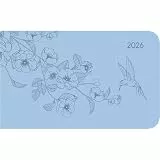 Alpha Edition - Ladytimer TO GO Deluxe Sky 2026 – Taschenkalender 9 x 15 cm – Weekly – hochwertiger Planer mit Tucson-Einband & Motivprägung – 128 Seiten – kompakter Terminplaner für unterwegs
