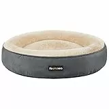 Feandrea Hundebett, Katzenbett, Donut, Ø 70 cm, dunkelgrau PGW070G02