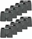 ADAM Boxershorts Herren Unterwäsche 6er / 8er / 10er /12er Pack - Premium Männer Boxer-Shorts Herren Trunks Boxer aus extraweicher Baumwolle