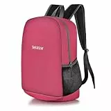 Bekahizar Leichter Rucksack 20L Klein Wanderrucksack für Männer, Frauen, Kinder, Hiking, Sport, Reisen, Klettern (pink)