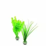 biOrb 46055 Pflanzen Set grün S - künstliches Natur-Dekopflanzen-Set, Aquarien Dekoration, für Süßwasseraquarium, Meerwasseraquarium