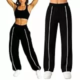 SMILODOX Jogginghose Damen Siara, Bequeme & stylische Freizeithose mit elastischem Bund und Seitentaschen, Trainingshose mit verstellbarem Beinabschluss im Oversize Fit, Für Fitness, Yoga & Freizeit