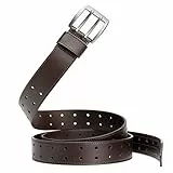 TOUGERJOY Herrengürtel Big & Tall 140-200 cm Echtledergürtel Verstärkter Riemen Lässige Arbeit Jeans Extra lange Gürtel