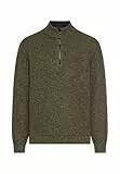 camel active Herren Strick-Troyer mit melierter Struktur Waldgrün, Menswear-XXL