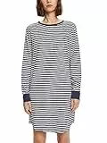ESPRIT Damen MODERN Stripes CO NWSUS ns s_ls Nachthemd, Dark Blue 2, XXL
