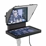 Elgato Prompter – Teleprompter mit integriertem Bildschirm für YouTube, Twitch, Zoom, Teams und mehr, unterstützt DSLR/Webcam/Smartphone, Drag&Drop-Monitoranzeige, funktioniert mit Mac/PC&Stream Deck