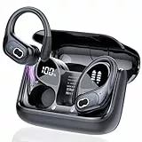 STECEi AI Kopfhörer Übersetzer, 3-in-1Bluetooth 5.4 Echtzeit Sprachübersetzer Kopfhörer 164 Sprachen mit App, 75Std Übersetzer Ohrhörer mit Ohrhaken und ENC Mic, 6 Übersetzungsmodi, Dunkelschwarz