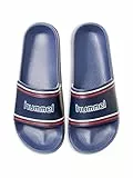 HUMMEL Unisex Pool Retro Slide Sandal, Navy, 41 EU