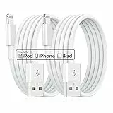 2Pack 2M iPhone Ladekabel Original,[MFi Certified] Lang Lightning to USB Kabel, Schnellladung 6ft Apple Ladekabel für Apple iPhone 14/13 Pro Max/12 Mini/11/XS/XS Max/XR/X/8 Plus/7Plus/6s/6Plus/SE,iPad