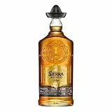 Sierra Antiguo Añejo (1 x 700 ml) – reiner Tequila Añejo aus 100 % Blaue Weber Agave – reift bis zu 2 Jahre in Bourbon-Fässern – ideal für Cocktails wie Margaritas – 40 % Alk.