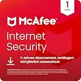 McAfee Internet Security (1 Geräte) 2025 | 12 Monate| Echtzeitschutz für PCs vor neuen und dynamischen Bedrohungen | Digitaler download