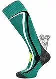 TODO 2 Paar Warme 50% Merino Skisocken Herren und Skisocken Damen Thermoaktiv, Atmungsaktiv Ski Socken und Ski Sturmhaube (1xTurkis, 43-46)