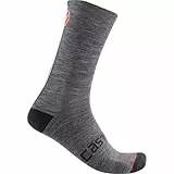 Castelli 4522567 RACING STRIPE 18 SOCK Socks Unisex DARK GRAY XXL