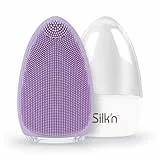 Silk'n Bright - Gesichtsreinigungsbürste aus Silikon, hygienische Tiefenreinigung, sanftes Peeling und Massage, wasserfest, wiederaufladbar - Violett, FB1PE1PU001