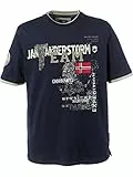 Jan Vanderstorm Herren T-Shirt Sölve Aus 100% Baumwolle | Gr. L-7xl dunkelblau, 3XL (XXXL) - 64/66