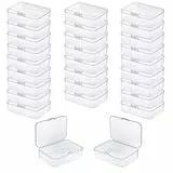 LJY 28 Stück Aufbewahrungsbox Klein mit Deckel (8,5 x 5,5 x 2,5 cm) – Rechteckige Kunststoff Sortierboxen für Bastelzubehör, Diamond Painting & Kleinteile, Leer