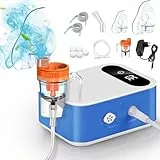 Inhalationsgerät für Erwachsene,Inhalationsgerät Maschine mit LED Digitalanzeige,Kompressor Vernebler Inhalator Kinder Baby Inhaliergerät Einstellbarer Sprühnebel mit Maske Mundstück