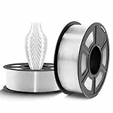 TECBEARS PETG Filament 1.75 mm Transparent 2 kg, Stärker Zähigkeit PETG 3D Drucker Filament, 2 Spulen, 1kg pro Spule, Maßgenauigkeit +/- 0,02 mm, Kompatibel mit FDM Drucker