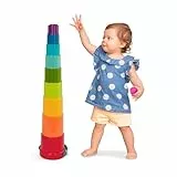 Battat – Tassen aufstapeln – Stapelspielzeug – Lern- und Geschicklichkeitsspielzeug – Stapelbecher Set – Wasser & Strand Spielzeug – 18 Monate +