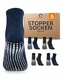 Occulto Herren Stoppersocken 2er Pack, 4er Pack (Modell: Andi) 4 Paar - Schwarz Navy 43-46