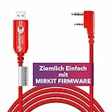 Mirkit FDTI USB Programmierkabel mit Plug & Play-Funktion - Programmierkabel Kompatible für Funkgeräte Baofeng/Kenwood/Retevis/Wouxun/Archell - Kompatible für Betriebssystem: MAC/Windows & Ubuntu