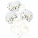 Ovanda Luftballons Hochzeit, Weiß Creme Herz Folienballon Mr and Mrs Smith Hochzeit Deko, Helium Luftballons Deko Hochzeiten für Heiratsantrag Hochzeiten Anniversary Valentinstag Geburtstag