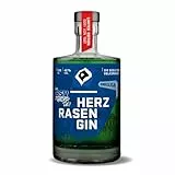 HERZRASEN HSV Gin 0,5l Aufstiegsedition 1887 Limited Edition – 42 % Vol. Premium Dry Gin mit 11 Botanicals und echtem Stadionrasen – Sammlerflasche und Geschenk für HSV Fans – vegan