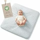 roba organic Spannbezug für Wickelauflagen Lil Planet - für Unterlagen 75 x 85 cm - Abnehmbarer Bezug aus Bio Baumwolle - GOTS zertifiziert - Hellblau / Sky