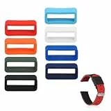 AHQiZFX 8 Stk Schlaufen für Uhrenarmbänder - Silikon Halter Befestigungsringe 16mm