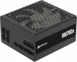 CORSAIR RM750x Vollständig modulares, geräuscharmes ATX-Netzteil – ATX 3.1-kompatibel – PCIe 5.1-Unterstützung – Cybenetics Gold-Effizienz – Native 12V-2x6-Anschluss – Schwarz