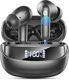 Bluetooth Kopfhörer, Kopfhörer Kabellos Bluetooth 5.4 HiFi Stereo, In Ear Kopfhörer mit ENC Noise Cancelling Mics, 50 Std Spielzeit Kabellose Kopfhörer mit LED-Anzeige, IP7 Wasserdicht Ohrhörer