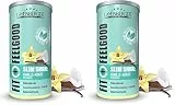 Layenberger Fit+Feelgood Slim Shake Powder vegan - Mahlzeitersatz für 12 Portionen, je 204 kcal, (1x 396 g) - Vanille-Kokos (Packung mit 2)