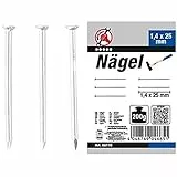 BGS Diy 88110 | Nägel-Sortiment | 200 g | 1,4 x 25 mm
