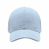 Generisch Baseball Cap Herren Verstellbar Unisex Einheitsgröße Sommer Kappe Basecap Damen Classic Casual Hut Sonnenmütze Sport Freizeit Mütze Baseballkappe Himmelblau