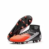 DREAM PAIRS Fußballschuhe Herren Top Professionelle Trainingsschuhe Professionelle Stollen Spikes Cleats Schnürsenkel Football Schuhe,Size 46,Orange,SDSC2407M
