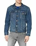Wrangler Herren Classic Denim Jacket Jeansjacke, Blau (Mid Stone), XL