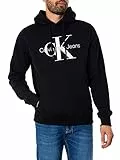 Calvin Klein Herren Hoodie Core Monologo mit Kapuze, Schwarz (Ck Black), L