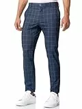 JEFF Herren JFTate Chinohose Stretchhose | Chino Herrenhose Stretch Stoffhose Check, 32/30