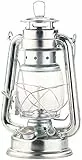 Lunartec Öllampe: Nostalgische Petroleum-Sturmlaterne mit Glaskolben, verzinkt, 24 cm (Petroleumlampe Sturmlaterne, Petroleumlampe Glas, Zylinder)