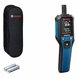 Bosch Professional Thermo-Hygrometer GDH 1-17 (Echtzeit-Messwerte, kontrastreiche Farb-LCD-Anzeige, Schutzklasse IP 65, Gummiverstärktes Gehäuse, 2x AA-Batterie, Tasche)