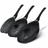 ZWIEGER Aluguss Pfannenset mit Deckel – 5-teiliges Pfannenset Induktion: Bratpfanne 28 cm und 24 cm mit Deckeln, kleine Pfanne 20 cm, für alle Herdarten geeignet – Antihaft, PFOA- & PFOS-frei