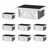 TECKNET Solarlampen für Außen, Außenwandleuchten Wetterfest, Up and Down, IP66 Wasserdicht, 3 Farbmodi Solar Lampe Outdoor für Gärten Terrassen Balkone Veranden Zäune, 8 Stück