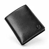 GITYGAO Geldbörse Herren, 2-Fach Bi-Fold, Ultradünn & Kompakt - Leder Geldbörse mit Geldfach - Elegantes Geschenk für Businessleute