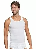 Schiesser Herren 2 Pack Ohne Arm - Original Feinripp Unterhemd, Weiss_005121, XXL EU